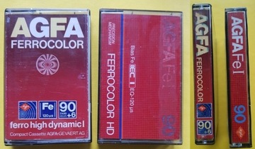 Kaseta magnetofonowa AGFA ferrocolor kolekcjonersk