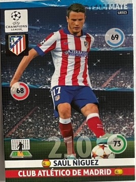 karta Saul Niguez, Panini, UEFA, Champions League