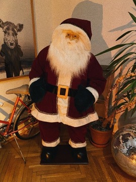 Dmuchany Święty Mikołaj Vintage, 150 cm, duży. 