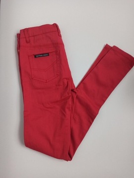 Spodnie jeansowe czerwone damskie Bettina Liano XS