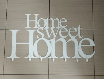Dekoracyjny ścienny wieszak na ubrania "home sweet home"
