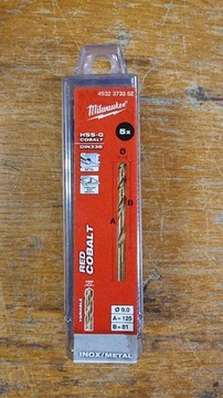 Wiertło kobaltowe Milwaukee 9mm INOX 4932373352