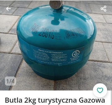 Butla 2kg turystyczna Gazowa Nowa!OKAZJA!