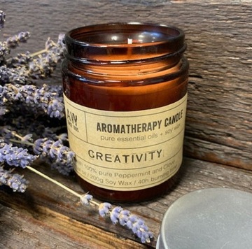 Aromaterapeutyczna Świeczka Sojowa - Kreatywność