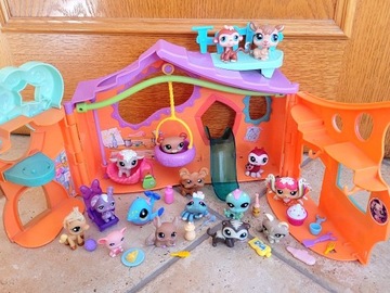 Zestaw figurki zabawki littlest pet shop lps