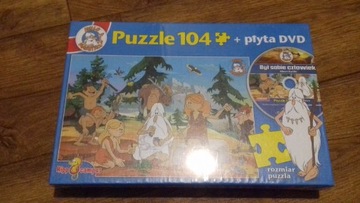 Puzzle Był sobie człowiek 104 el. + DVD