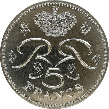 Monako 5 francs 1982, KM#150