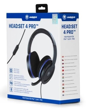 snakebyte HEAD:SET 4 PRO słuchawki dla graczy PS4