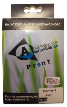Tusz Access Print T714 Epson SX610FW DX4050 B40W Y