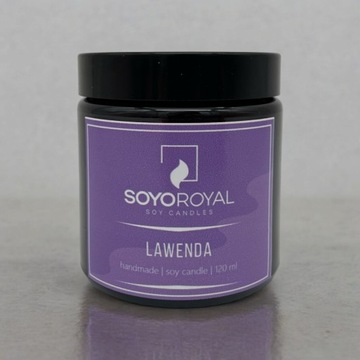 Świeca sojowa - Lawenda - 120 ml