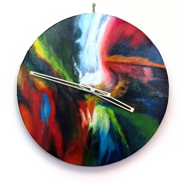 Zegar ścienny, nowoczesny zegar dekoracja 40 cm śr