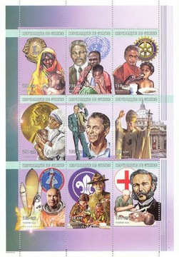 Gwinea 1999 rok - Papież Jan Paweł II -  arkusik 