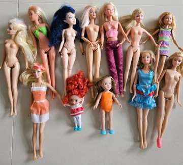 12 lalek: Barbie, Arielka i inne