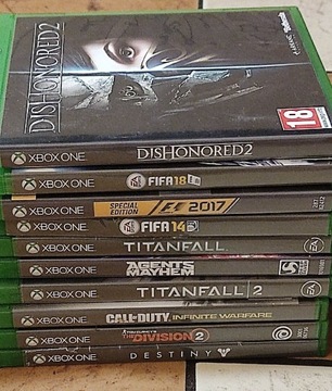Xbox one zestaw gier gry płyty xone 