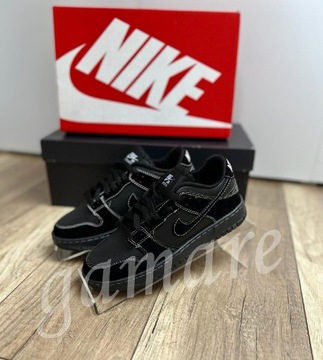 Buty damskie wygodne czarne Nike dunk, 36-40