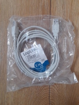 Kabel usb 2.0 ab Logilink 2m