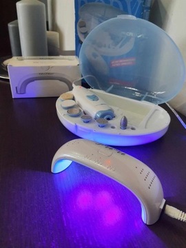 Lampa LED lak. hybryd. i żeli urz. manicure pedi