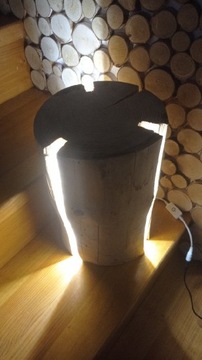 Lampa stolik kwietnik loft eco
