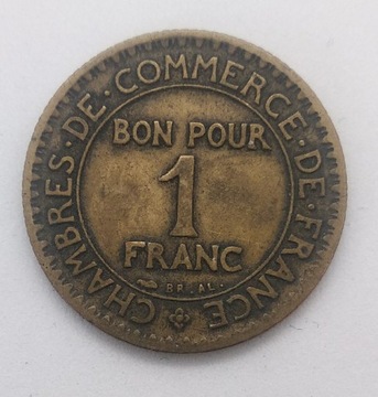 1 frank 1923 Francja Trzecia Republika