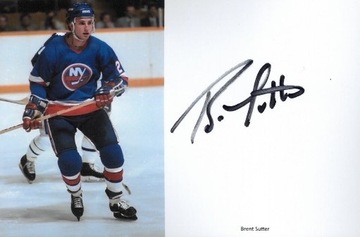 Sutter Brent mistrz NHL autograf