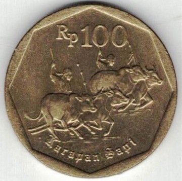 Indonezja 100 rupii 1994 22 mm nr 1