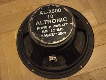 Uszkodzony głośnik AL-2500 180W 10" 8ohm 