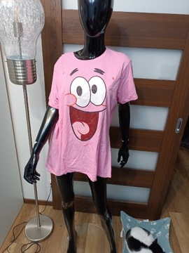Różowy t-shirt SpongeBob Patryk 