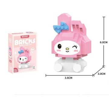 ZESTAW KLOCKI MY MELODY X SANRIO FIGURKA PREZENT