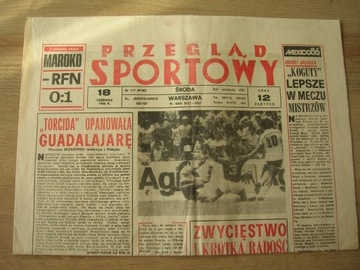 Przegląd Sportowy z 18.06.1986 Mundial Meksyk 1986