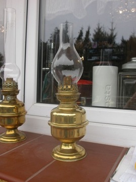 lampa naftowa z mosiądzu 37cm 