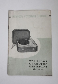 INSTRUKCJA UŻYTKOWANIA Gramofon walizkowy G-221