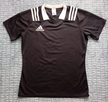 Adidas 3 stripes fitted jersey koszulka rugby XXL
