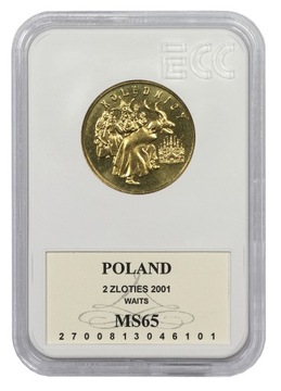 GN 2 zł 2001 Kolędnicy grading MS 65