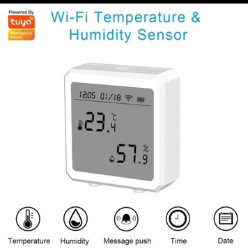 Czujnik temperatury i wilgotności WIFI Tuya Smart