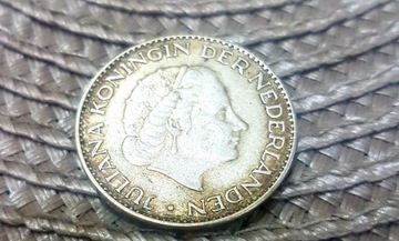 1 Gulden 1956 Holandia srebro