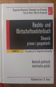 C.H.Beck Słownik prawa I gospodarki niem - pol