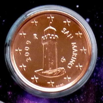 SAN MARINO 2009 - 1 CENT UNC !!!!!!!