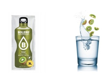 Bolero, zdrowy napój bez cukru,fit drink,kiwi