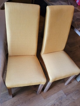 Dwa krzesła żółte