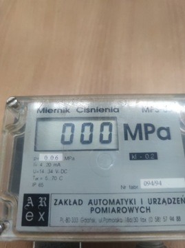 Miernik ciśnienia MPS-03 0-0,6MPa 4-20mA 