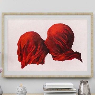 René Magritte Kochankowie Plakat 50x70 cm