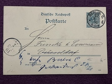 Karta pocztowa Berlin 1890r.