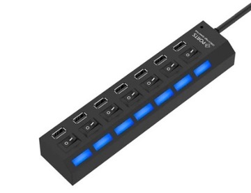 USB 2.0 Hub 7 portowy