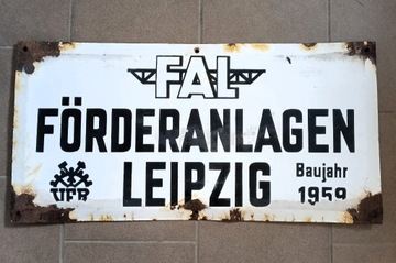 Szyld tablica emaliowana emalia 1959 DDR, NRD