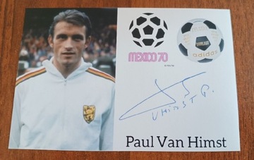 Paul Van Himst autograf, uczestnik MŚ 
