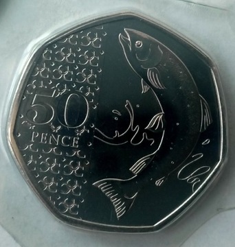 ANGLIA 2023 obiegowe 50p Król Karol III nowa seria