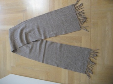 Glen Lossie szalik brązowy 100% pure new wool