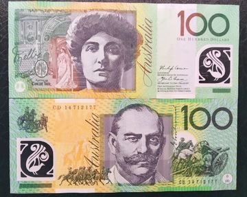 Australia 100 dollars XF+/aUNC 