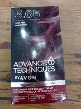 Avon farba do włosów Advance Tech. 5.65 Deep Red Mahogany 