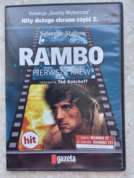 "Rambo – Pierwsza krew" z S. Stallone,  płyta DVD